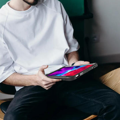 Tablet Case for iPad Pro 11 (2018) / (2020) / (2021) / (2022) / iPad Air (2020) / (2022) , Silicone + PC Kickstand Cover with Pencil Holder