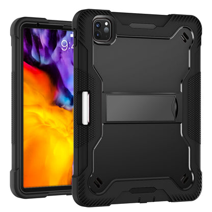 Tablet Case for iPad Pro 11 (2018) / (2020) / (2021) / (2022) / iPad Air (2020) / (2022) , Silicone + PC Kickstand Cover with Pencil Holder