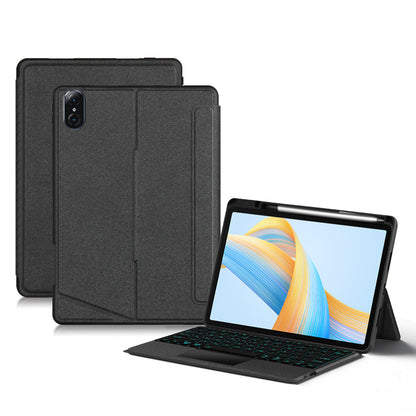 For Honor Pad V8 PU Leather Tablet Case with Detachable Wireless Backlit Keyboard
