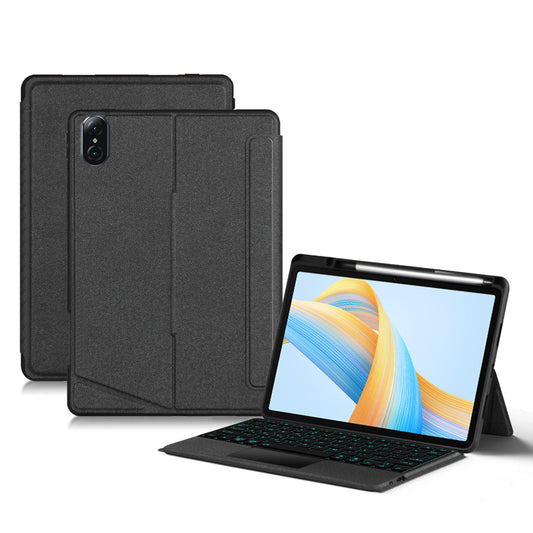 For Honor Pad V8 PU Leather Tablet Case with Detachable Wireless Backlit Keyboard