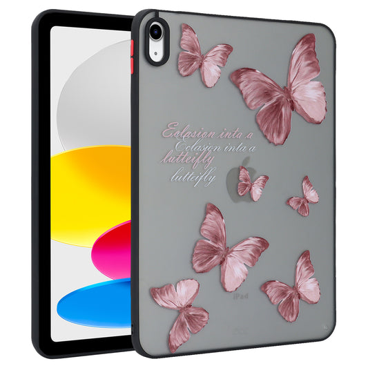 For iPad 10.9 (2022) Soft TPU Tablet Case Pattern Printing Skin-touch Back Cover