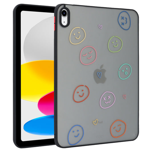 For iPad 10.9 (2022) Soft TPU Tablet Case Pattern Printing Skin-touch Back Cover