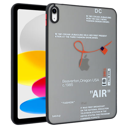 For iPad 10.9 (2022) Soft TPU Tablet Case Pattern Printing Skin-touch Back Cover