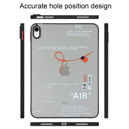 For iPad 10.9 (2022) Soft TPU Tablet Case Pattern Printing Skin-touch Back Cover