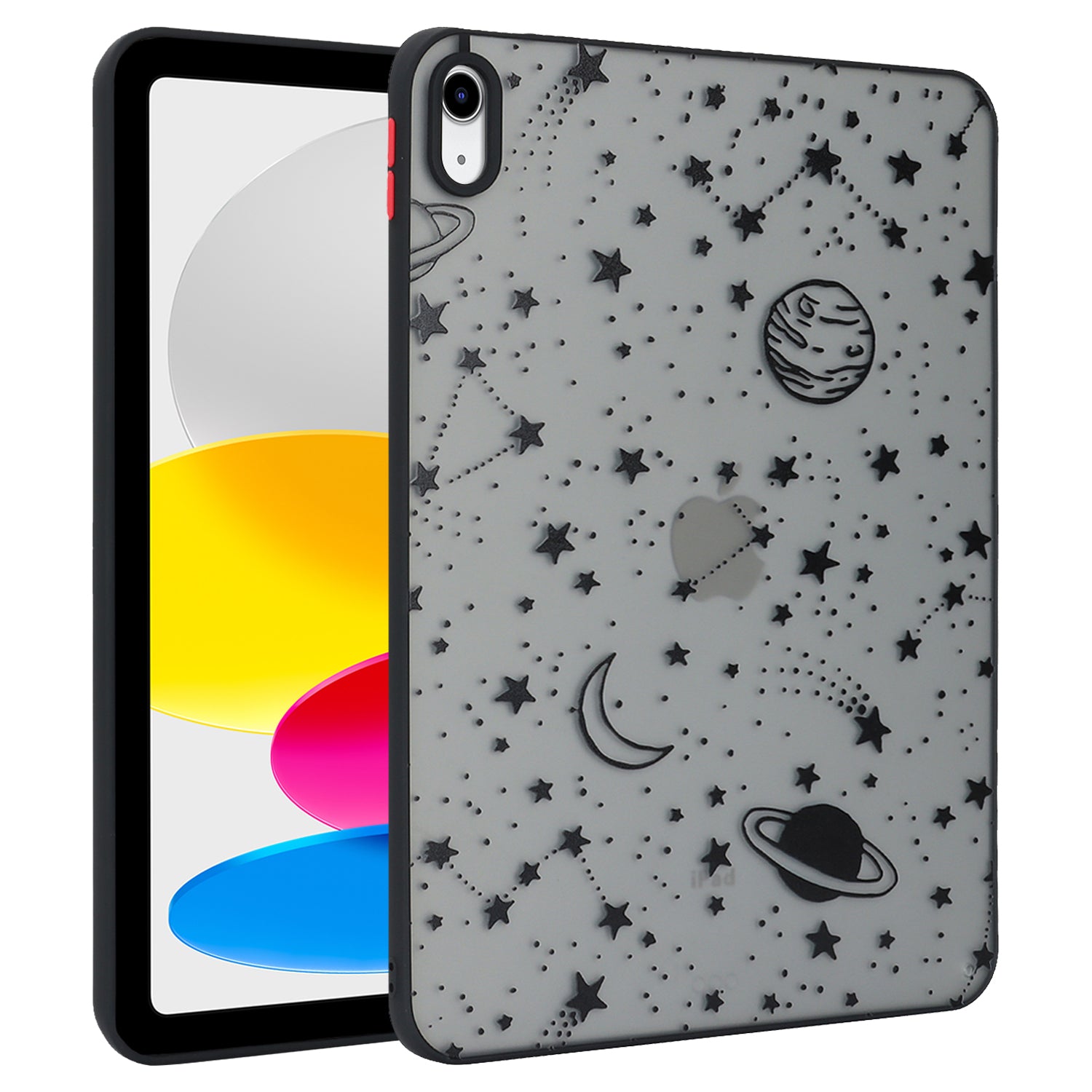 For iPad 10.9 (2022) Soft TPU Tablet Case Pattern Printing Skin-touch Back Cover