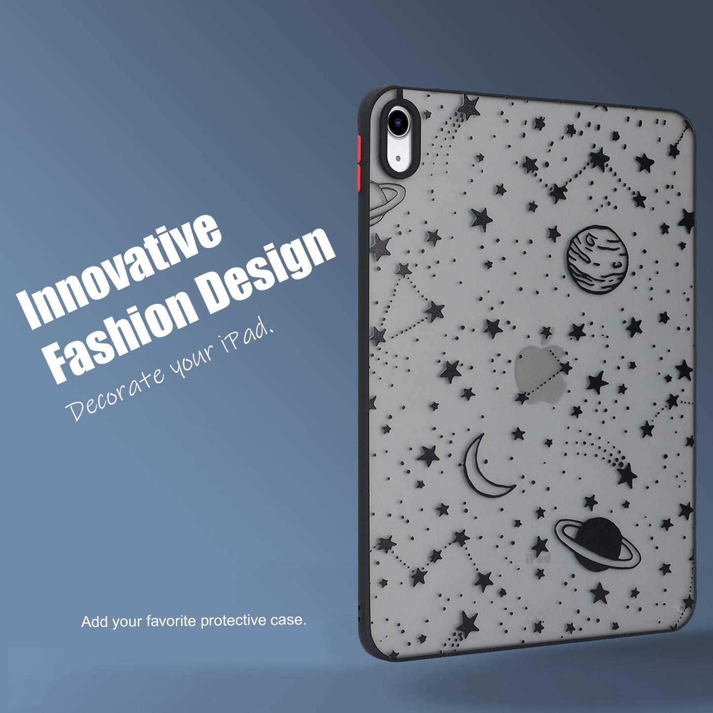 For iPad 10.9 (2022) Soft TPU Tablet Case Pattern Printing Skin-touch Back Cover