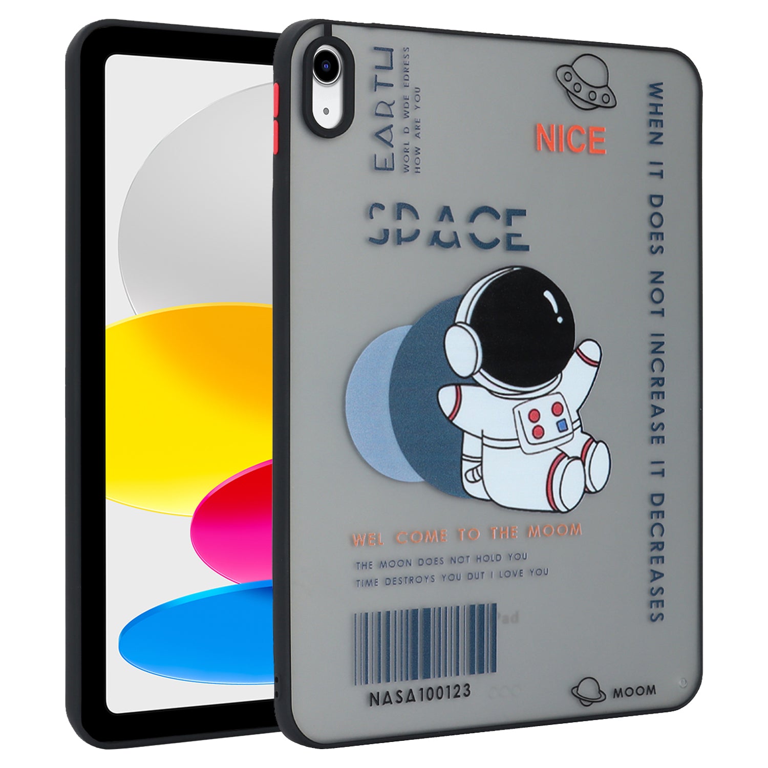 For iPad 10.9 (2022) Soft TPU Tablet Case Pattern Printing Skin-touch Back Cover