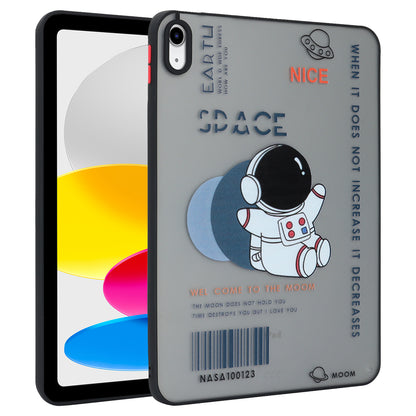 For iPad 10.9 (2022) Soft TPU Tablet Case Pattern Printing Skin-touch Back Cover