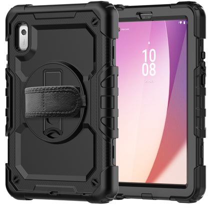 Kickstand Tablet Case for Lenovo Tab M9 / K9 9 TB310 2023 Hand Strap Silicone+PC Tablet Cover with Shoulder Strap PET Screen Film