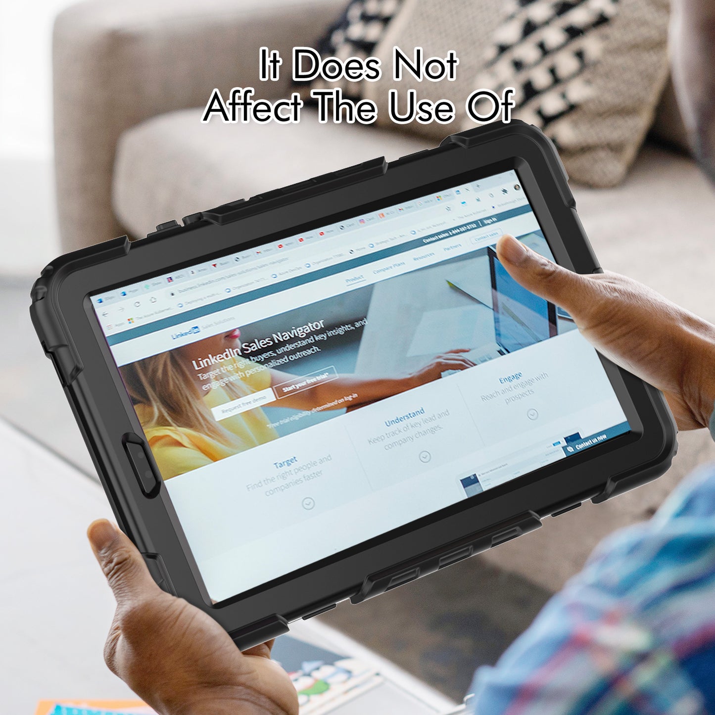 Kickstand Tablet Case for Lenovo Tab M9 / K9 9 TB310 2023 Hand Strap Silicone+PC Tablet Cover with Shoulder Strap PET Screen Film