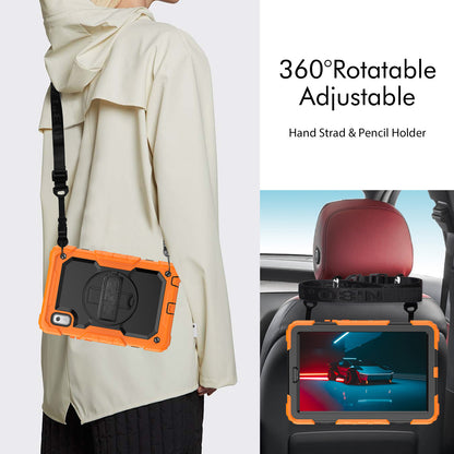 Kickstand Tablet Case for Lenovo Tab M9 / K9 9 TB310 2023 Hand Strap Silicone+PC Tablet Cover with Shoulder Strap PET Screen Film