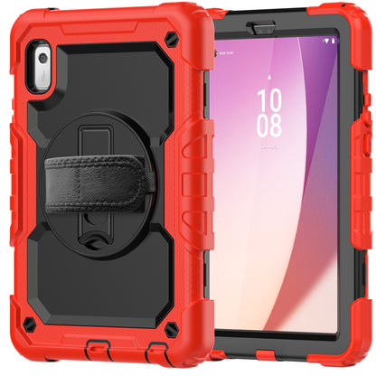 Kickstand Tablet Case for Lenovo Tab M9 / K9 9 TB310 2023 Hand Strap Silicone+PC Tablet Cover with Shoulder Strap PET Screen Film