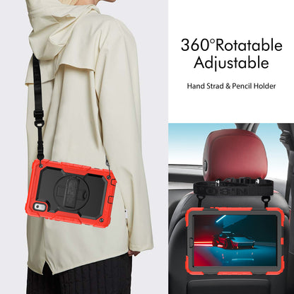 Kickstand Tablet Case for Lenovo Tab M9 / K9 9 TB310 2023 Hand Strap Silicone+PC Tablet Cover with Shoulder Strap PET Screen Film