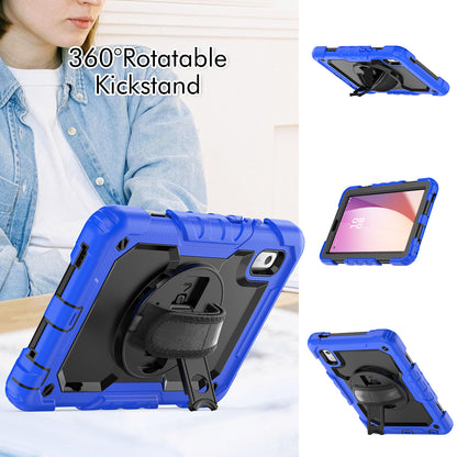 Kickstand Tablet Case for Lenovo Tab M9 / K9 9 TB310 2023 Hand Strap Silicone+PC Tablet Cover with Shoulder Strap PET Screen Film