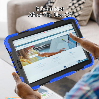 Kickstand Tablet Case for Lenovo Tab M9 / K9 9 TB310 2023 Hand Strap Silicone+PC Tablet Cover with Shoulder Strap PET Screen Film