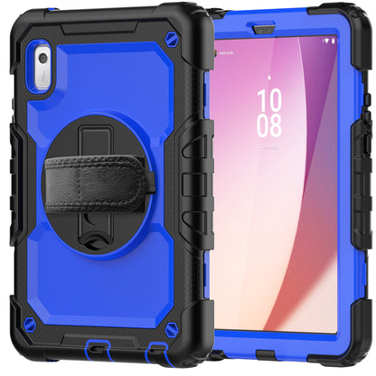 Kickstand Tablet Case for Lenovo Tab M9 / K9 9 TB310 2023 Hand Strap Silicone+PC Tablet Cover with Shoulder Strap PET Screen Film