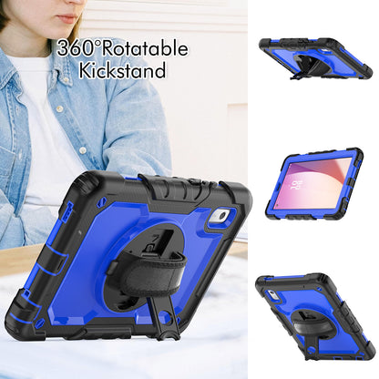 Kickstand Tablet Case for Lenovo Tab M9 / K9 9 TB310 2023 Hand Strap Silicone+PC Tablet Cover with Shoulder Strap PET Screen Film