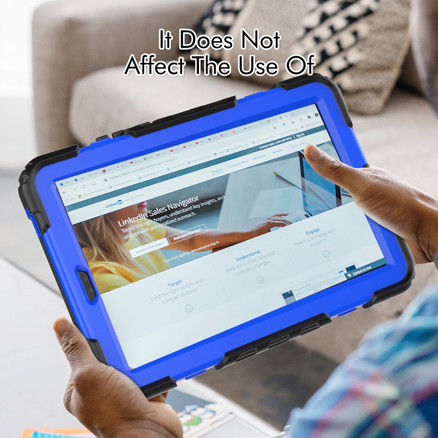 Kickstand Tablet Case for Lenovo Tab M9 / K9 9 TB310 2023 Hand Strap Silicone+PC Tablet Cover with Shoulder Strap PET Screen Film