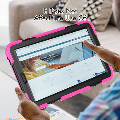 Kickstand Tablet Case for Lenovo Tab M9 / K9 9 TB310 2023 Hand Strap Silicone+PC Tablet Cover with Shoulder Strap PET Screen Film