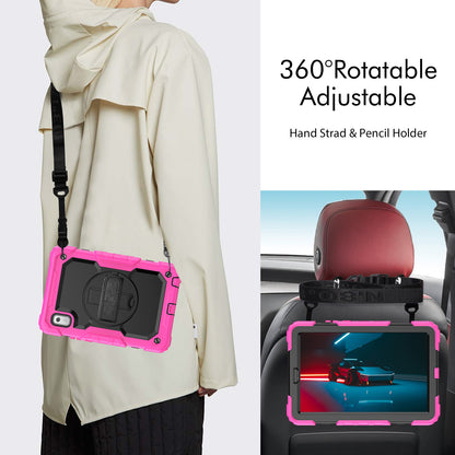 Kickstand Tablet Case for Lenovo Tab M9 / K9 9 TB310 2023 Hand Strap Silicone+PC Tablet Cover with Shoulder Strap PET Screen Film