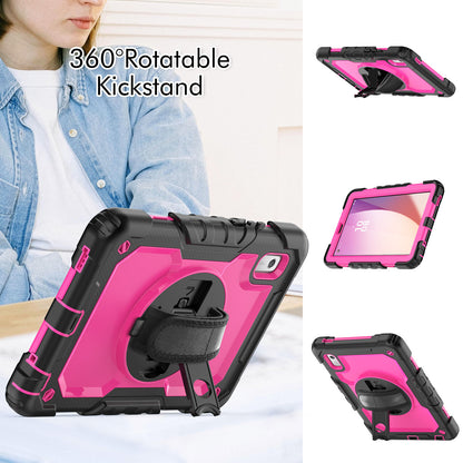 Kickstand Tablet Case for Lenovo Tab M9 / K9 9 TB310 2023 Hand Strap Silicone+PC Tablet Cover with Shoulder Strap PET Screen Film