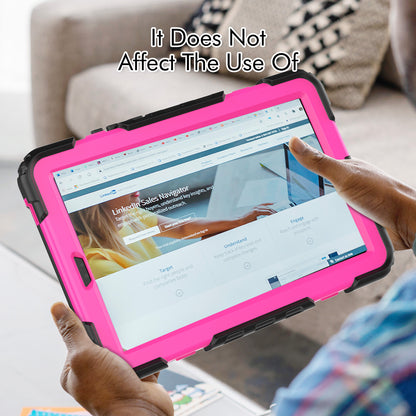 Kickstand Tablet Case for Lenovo Tab M9 / K9 9 TB310 2023 Hand Strap Silicone+PC Tablet Cover with Shoulder Strap PET Screen Film