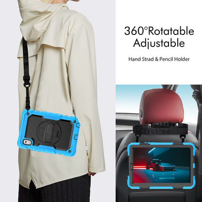 Kickstand Tablet Case for Lenovo Tab M9 / K9 9 TB310 2023 Hand Strap Silicone+PC Tablet Cover with Shoulder Strap PET Screen Film