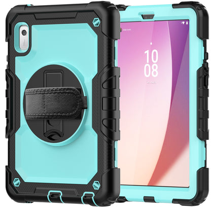 Kickstand Tablet Case for Lenovo Tab M9 / K9 9 TB310 2023 Hand Strap Silicone+PC Tablet Cover with Shoulder Strap PET Screen Film