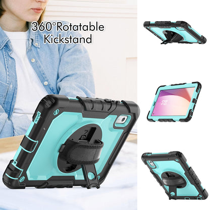Kickstand Tablet Case for Lenovo Tab M9 / K9 9 TB310 2023 Hand Strap Silicone+PC Tablet Cover with Shoulder Strap PET Screen Film