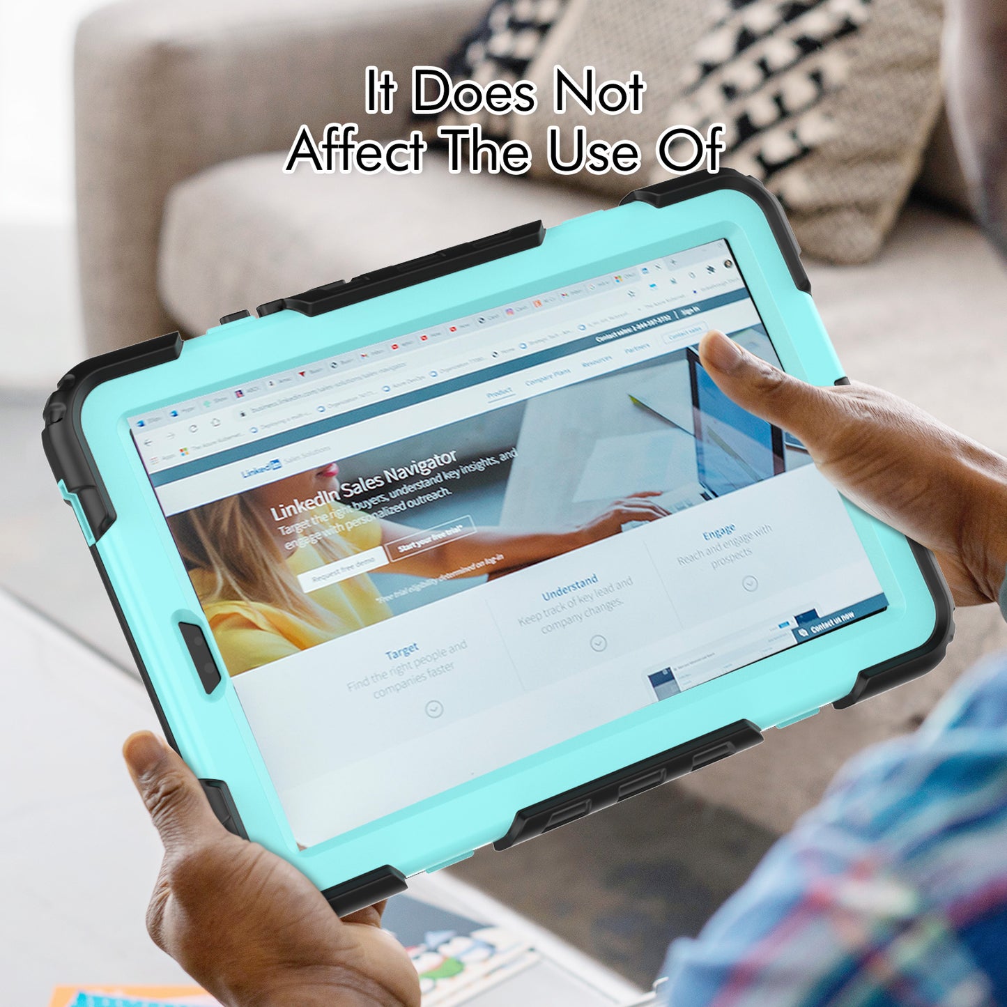 Kickstand Tablet Case for Lenovo Tab M9 / K9 9 TB310 2023 Hand Strap Silicone+PC Tablet Cover with Shoulder Strap PET Screen Film