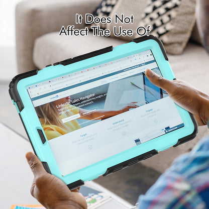 Kickstand Tablet Case for Lenovo Tab M9 / K9 9 TB310 2023 Hand Strap Silicone+PC Tablet Cover with Shoulder Strap PET Screen Film