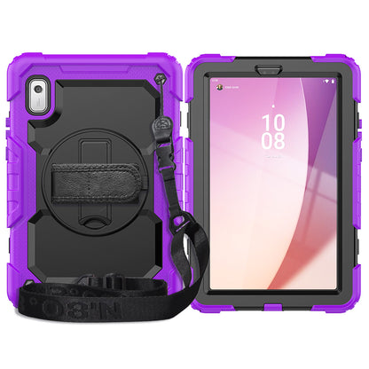 Kickstand Tablet Case for Lenovo Tab M9 / K9 9 TB310 2023 Hand Strap Silicone+PC Tablet Cover with Shoulder Strap PET Screen Film