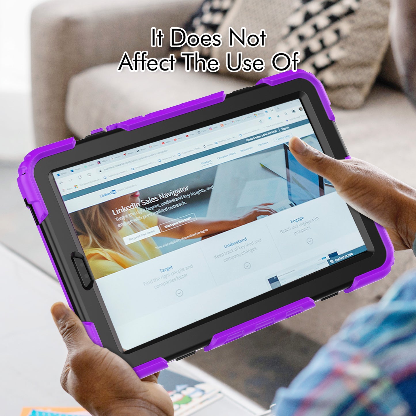 Kickstand Tablet Case for Lenovo Tab M9 / K9 9 TB310 2023 Hand Strap Silicone+PC Tablet Cover with Shoulder Strap PET Screen Film