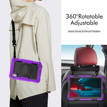 Kickstand Tablet Case for Lenovo Tab M9 / K9 9 TB310 2023 Hand Strap Silicone+PC Tablet Cover with Shoulder Strap PET Screen Film