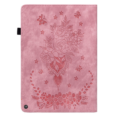 Tablet Cover for Amazon Fire HD 10 (2021) / HD 10 Plus (2021) Auto Wake / Sleep Imprinted PU Leather Stand Case