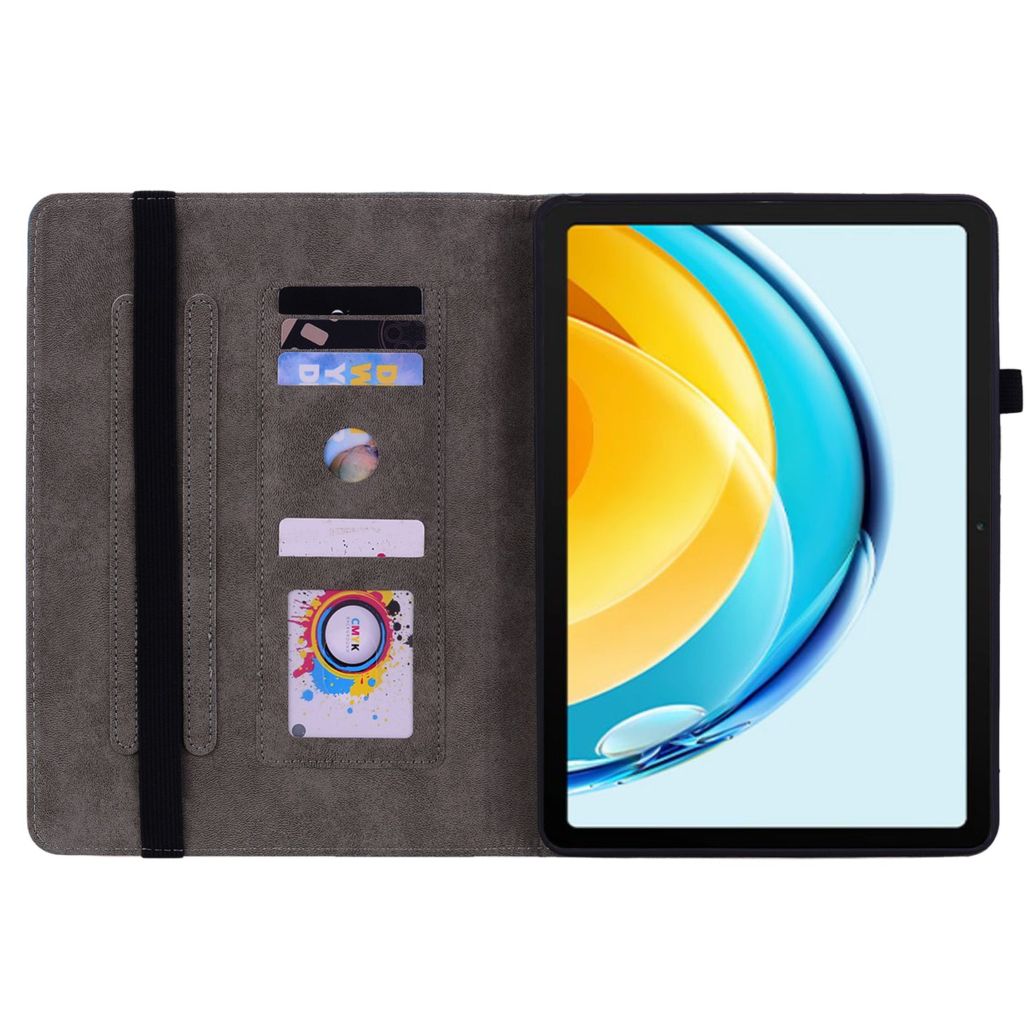 For Huawei MatePad SE 10.4-inch Anti-Dust Tablet Case PU Leather+TPU Shell Imprinted Design Stand Cover