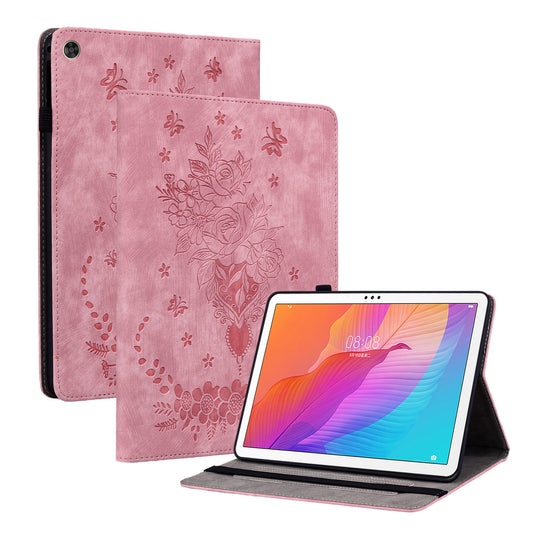 For Huawei Enjoy Tablet 2 / MatePad T 10S / T 10 9.7 inch Imprinted Design Stand Tablet PU Leather Case Cover