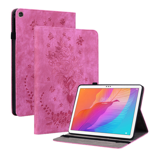 For Huawei Enjoy Tablet 2 / MatePad T 10S / T 10 9.7 inch Imprinted Design Stand Tablet PU Leather Case Cover