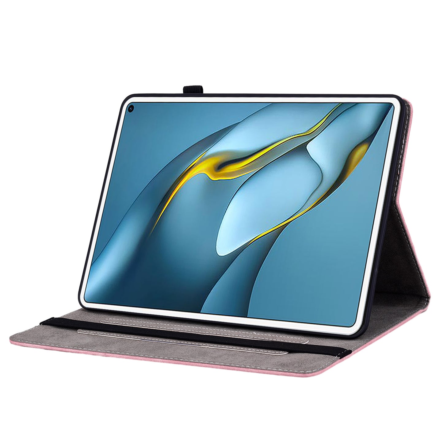 For Huawei MatePad Pro 10.8 (2021) Imprinted Stand PU Leather Tablet Cover Protective Case