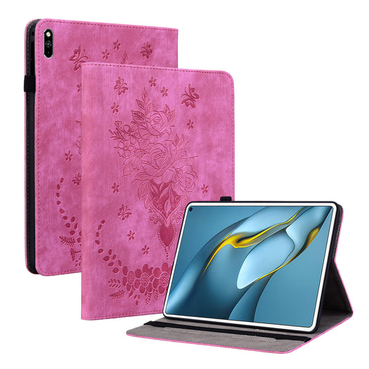 For Huawei MatePad Pro 10.8 (2021) Imprinted Stand PU Leather Tablet Cover Protective Case
