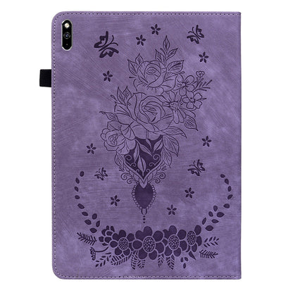 For Huawei MatePad Pro 10.8 (2021) Imprinted Stand PU Leather Tablet Cover Protective Case