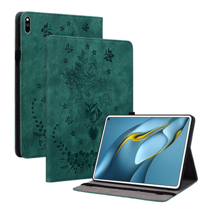 For Huawei MatePad Pro 10.8 (2021) Imprinted Stand PU Leather Tablet Cover Protective Case
