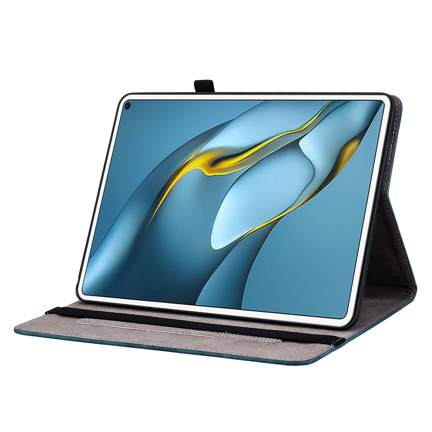 For Huawei MatePad Pro 10.8 (2021) Imprinted Stand PU Leather Tablet Cover Protective Case