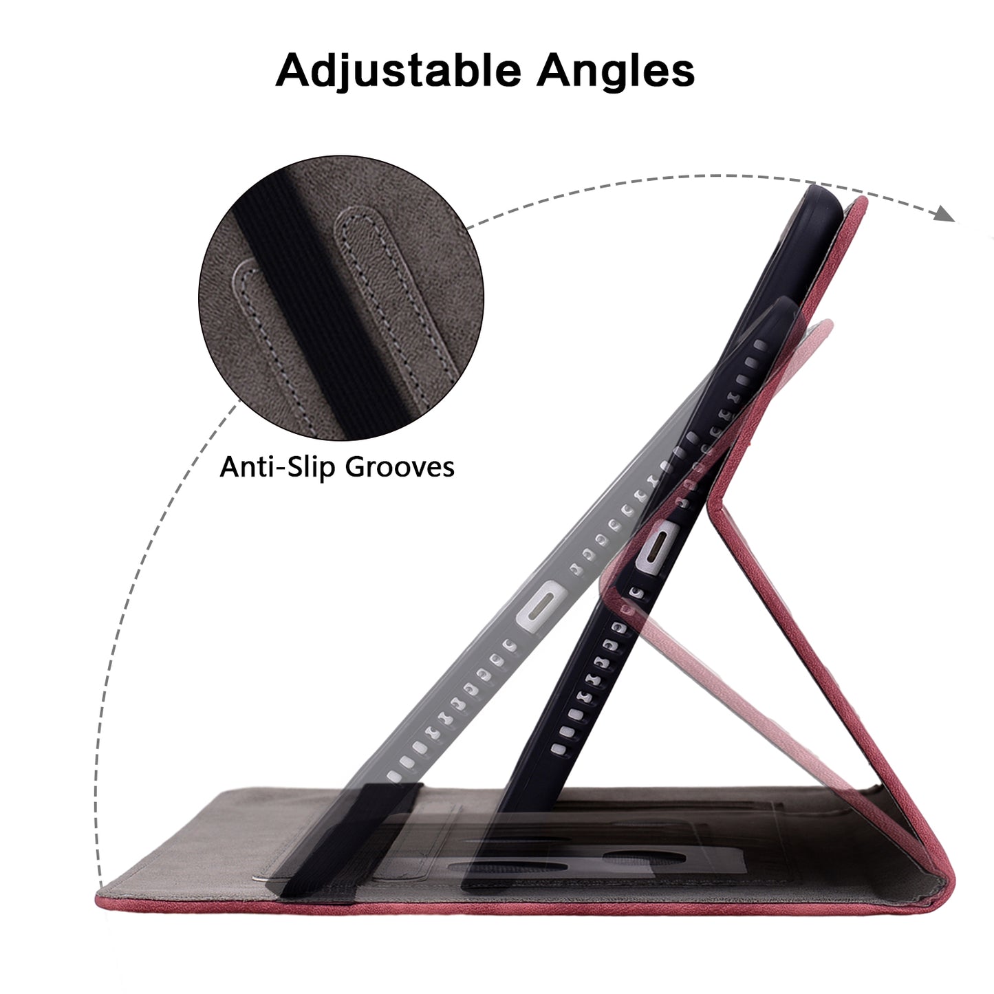 Tablet Stand Case for Xiaomi Pad 5 Pro 12.4 (2022) , Imprinted PU Leather Card Slots Tablet Cover