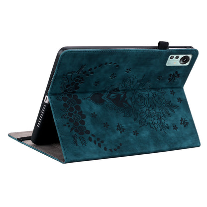 Tablet Stand Case for Xiaomi Pad 5 Pro 12.4 (2022) , Imprinted PU Leather Card Slots Tablet Cover
