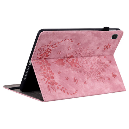 For Samsung Galaxy Tab A7 Lite 8.7-inch Imprinted PU Leather Foldable Stand Tablet Case with Pen Holder