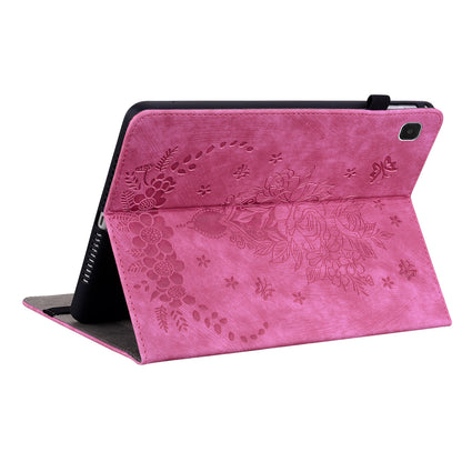 For Samsung Galaxy Tab A7 Lite 8.7-inch Imprinted PU Leather Foldable Stand Tablet Case with Pen Holder