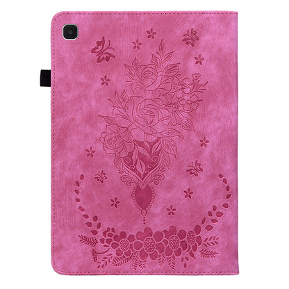 For Samsung Galaxy Tab A7 Lite 8.7-inch Imprinted PU Leather Foldable Stand Tablet Case with Pen Holder
