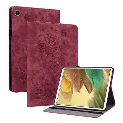 For Samsung Galaxy Tab A7 Lite 8.7-inch Imprinted PU Leather Foldable Stand Tablet Case with Pen Holder