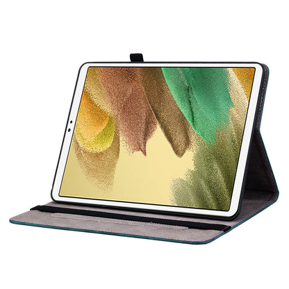 For Samsung Galaxy Tab A7 Lite 8.7-inch Imprinted PU Leather Foldable Stand Tablet Case with Pen Holder